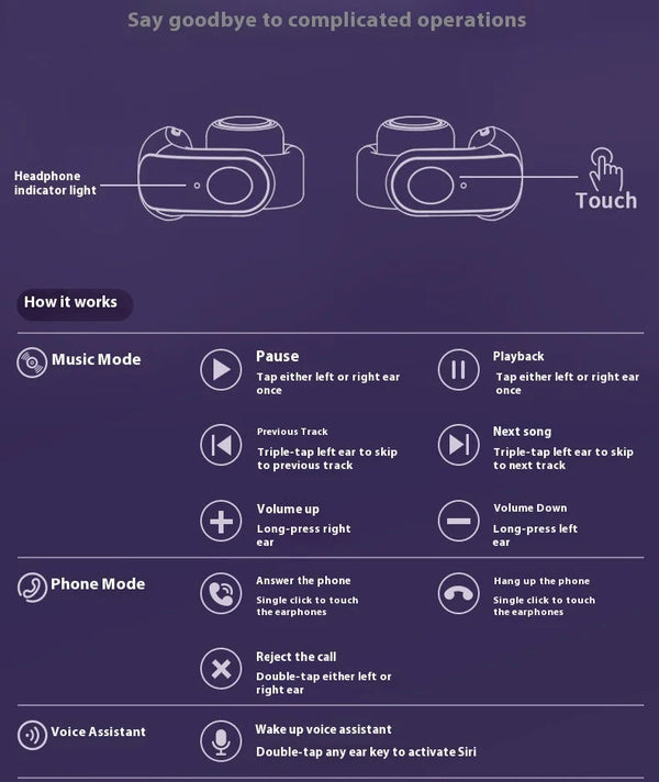 Nightfall Clip-On Wireless Headphones